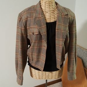 NWOT Vintage Pendleton Virgin Wool Cropped Jacket